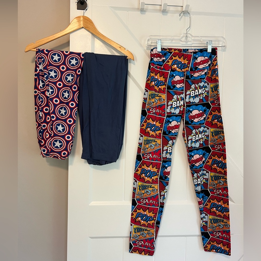 Set Fabulegs adult size M  Comic Print Leggings